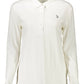 White Cotton Women Polo Shirt