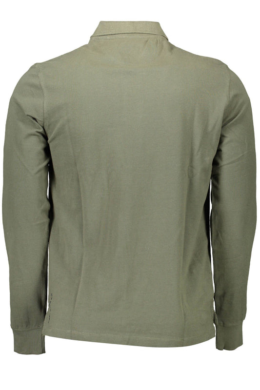 Green Cotton Mens Polo Shirt