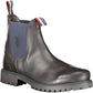 Brown Polyester Men Boot