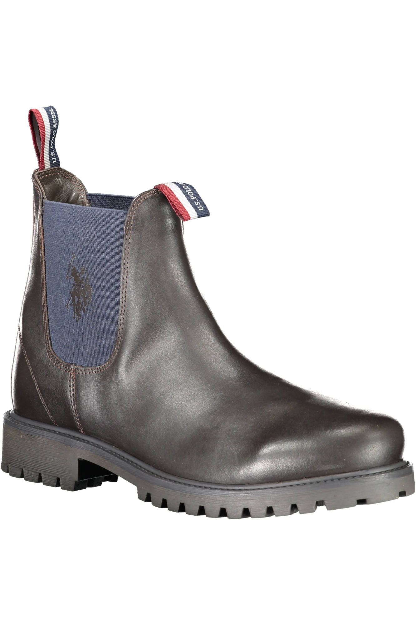 Brown Polyester Men Boot