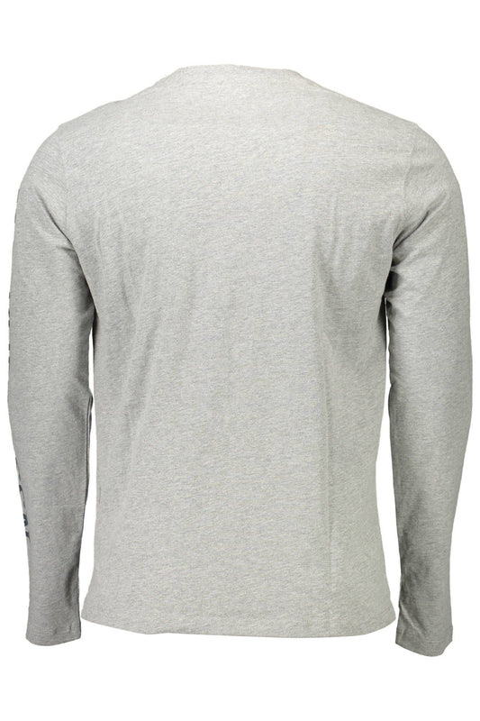 Gray Cotton Men T-Shirt