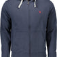 Blue Cotton Men Sweater