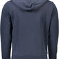 Blue Cotton Men Sweater