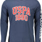 Blue Cotton Men T-Shirt
