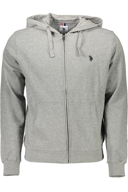 Gray Cotton Men Sweater