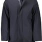 Blue Polyester Men Jacket