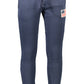 Blue Cotton Men Trouser