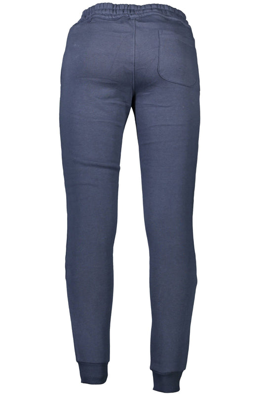Blue Cotton Men Trouser