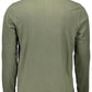 Green Cotton Men Polo Shirt