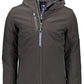 Black Polyester Men Jacket