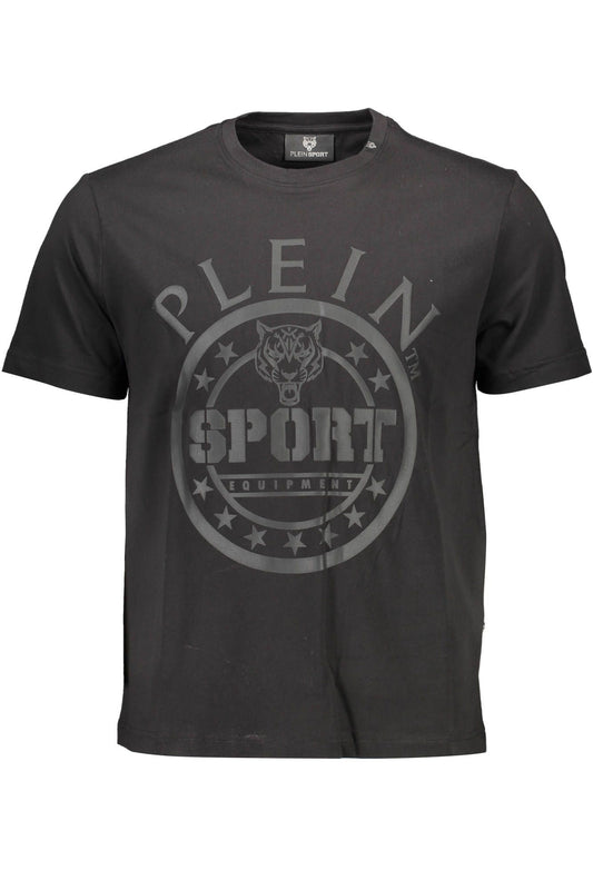 Black Cotton Men T-Shirt