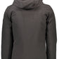 Black Polyester Men Jacket