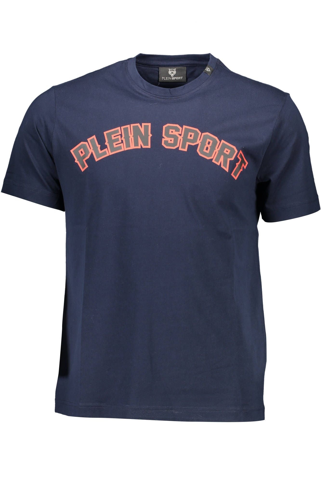 Blue Cotton Men T-Shirt