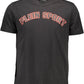 Black Cotton Men T-Shirt