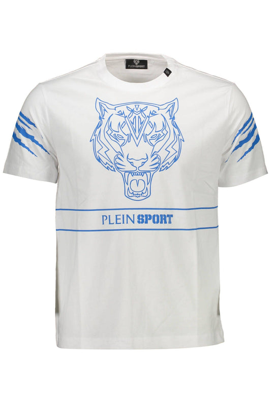White Cotton Men T-Shirt