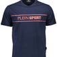 Blue Cotton Men T-Shirt