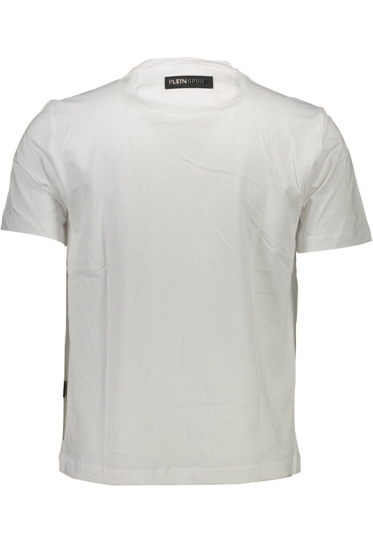 White Cotton Men T-Shirt