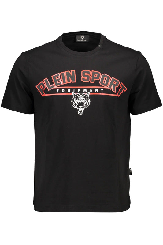 Black Cotton Men T-Shirt