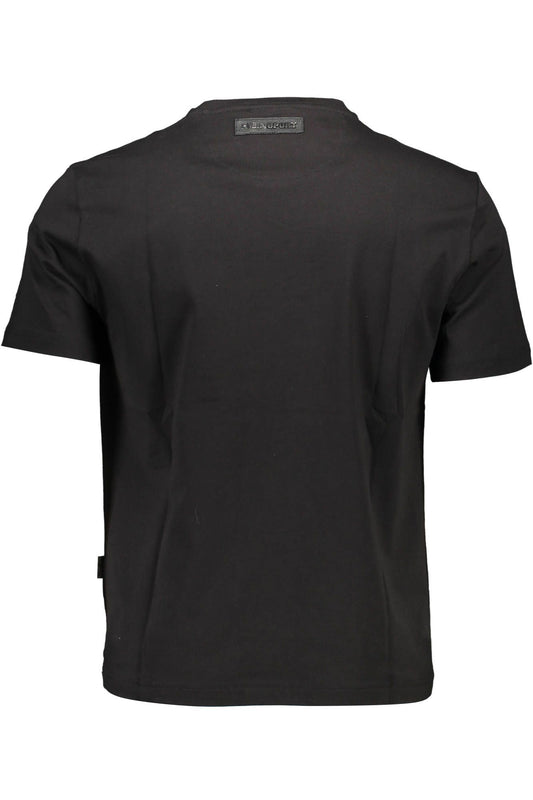 Black Cotton Men T-Shirt