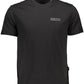 Black Cotton Men T-Shirt