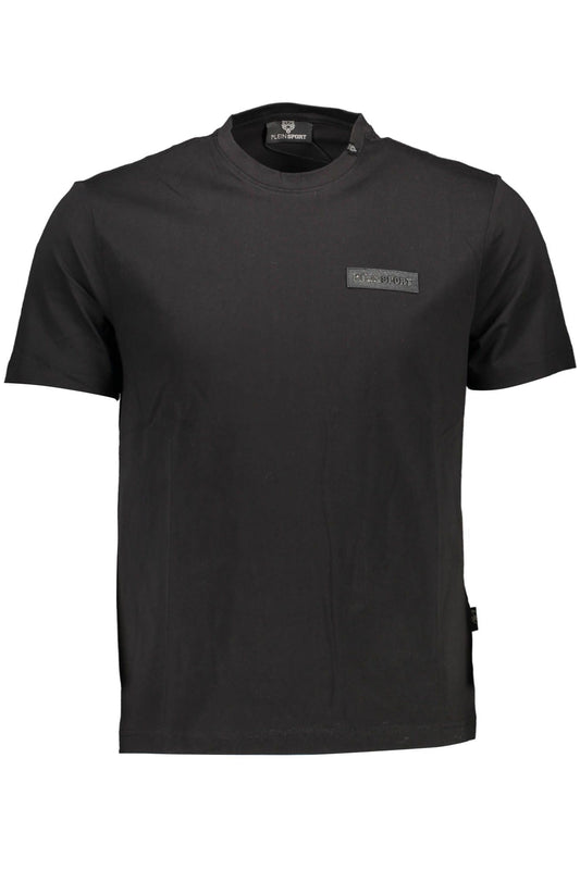 Black Cotton Men T-Shirt