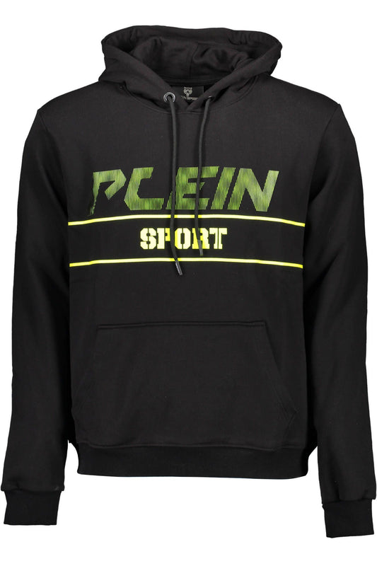 Black Cotton Men Sweater