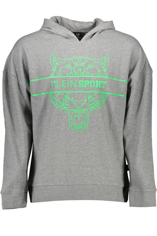 Gray Cotton Men Sweater