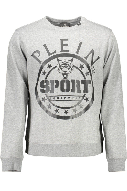 Gray Cotton Men Sweater