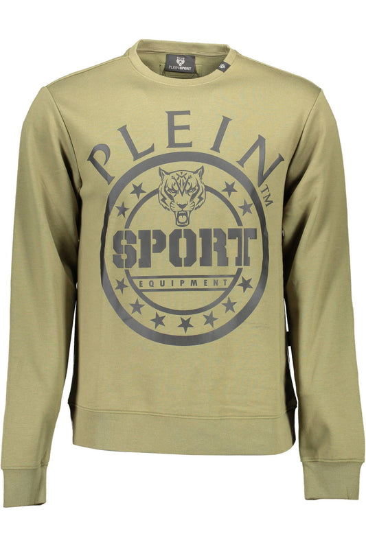 Green Cotton Men Sweater
