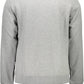 Gray Cotton Men Sweater