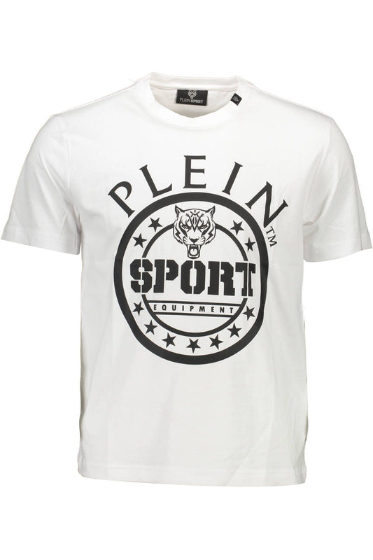 White Cotton Men T-Shirt