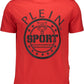 Red Cotton Men T-Shirt