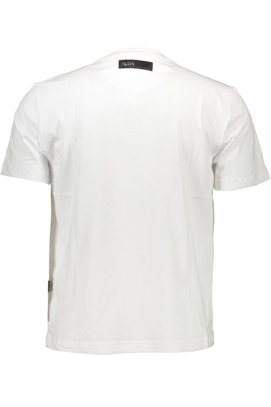 White Cotton Men T-Shirt