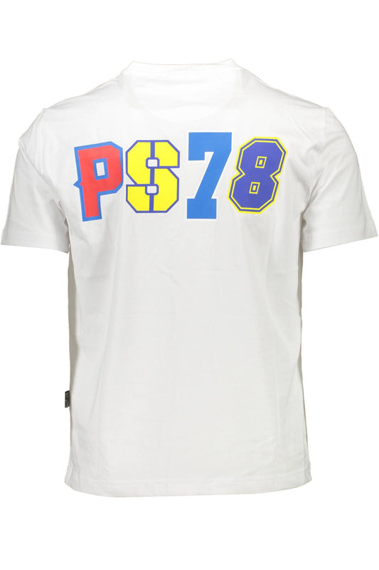 White Cotton Men T-Shirt