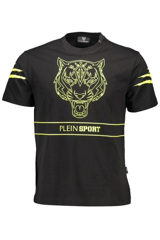 Black Cotton Men T-Shirt