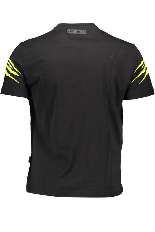 Black Cotton Men T-Shirt