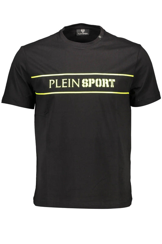 Black Cotton Men T-Shirt