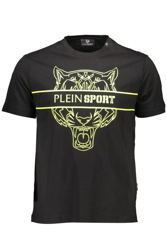 Black Cotton Men T-Shirt