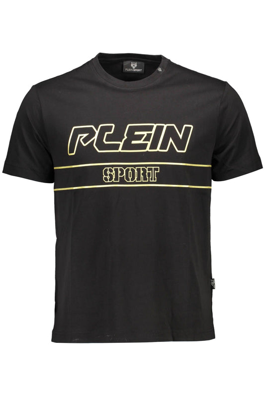 Black Cotton Men T-Shirt