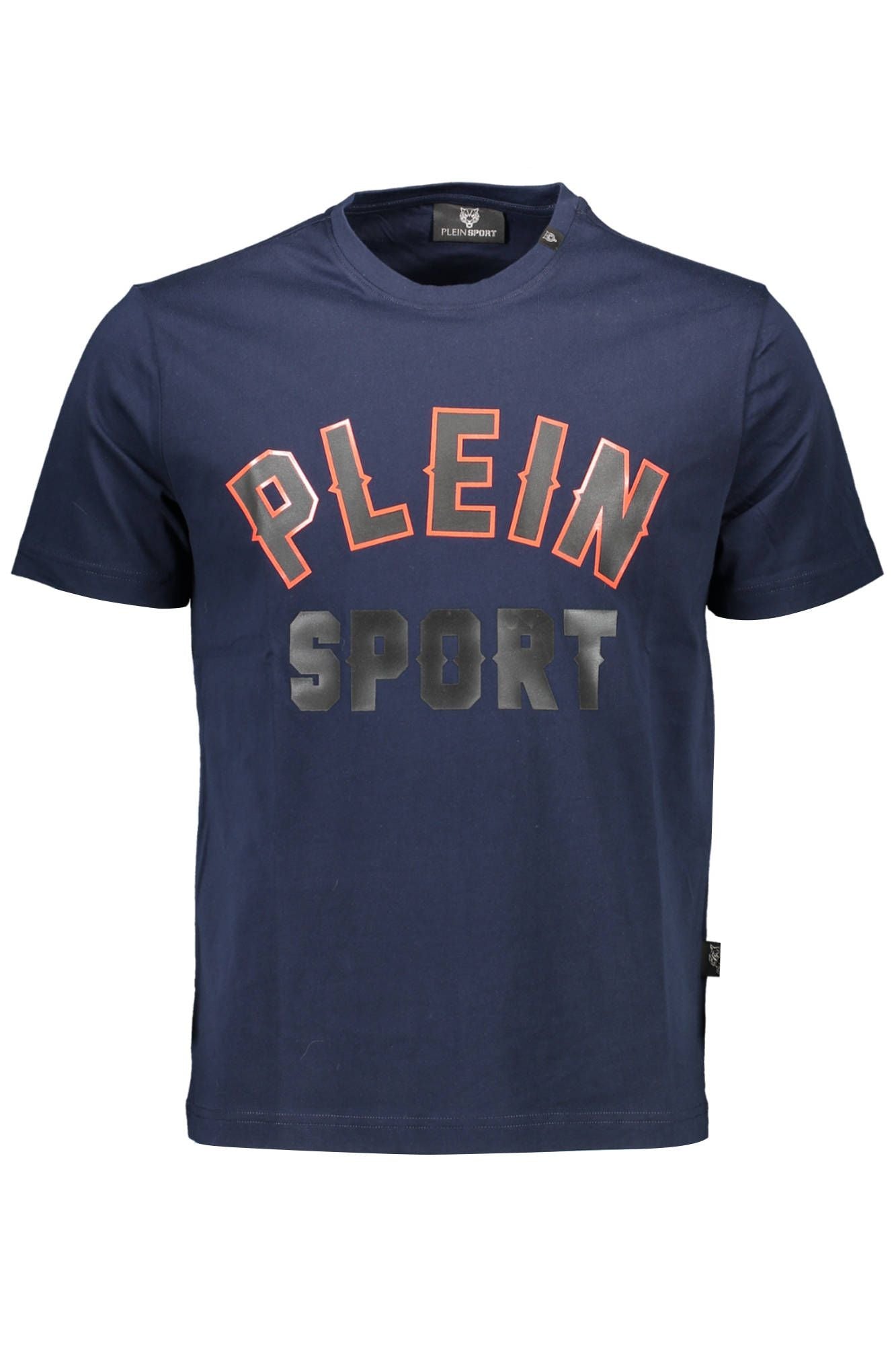 Blue Cotton Men T-Shirt