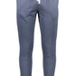 Blue Cotton Men Sports Trouser