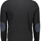 Black Cotton Men Polo Shirt