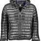 Black Polyester Mens Jacket