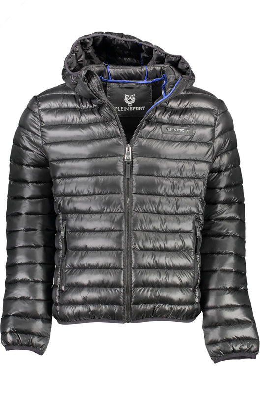 Black Polyester Mens Jacket