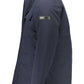 Blue Polyester Men Jacket