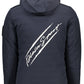 Blue Polyester Men Jacket