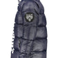 Blue Polyester Men Jacket
