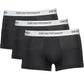 Black Cotton Men Trunks Trio Pack