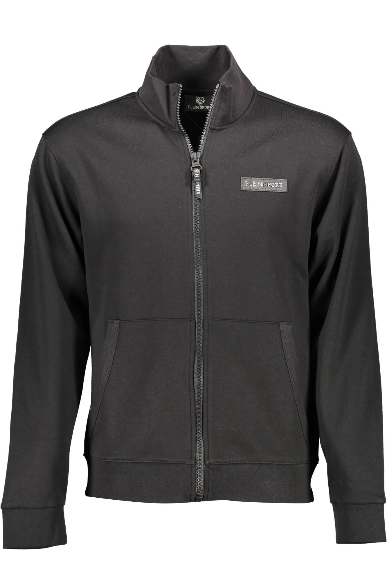 Black Cotton Men Sweater