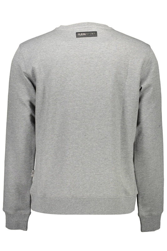 Gray Cotton Men Sweater